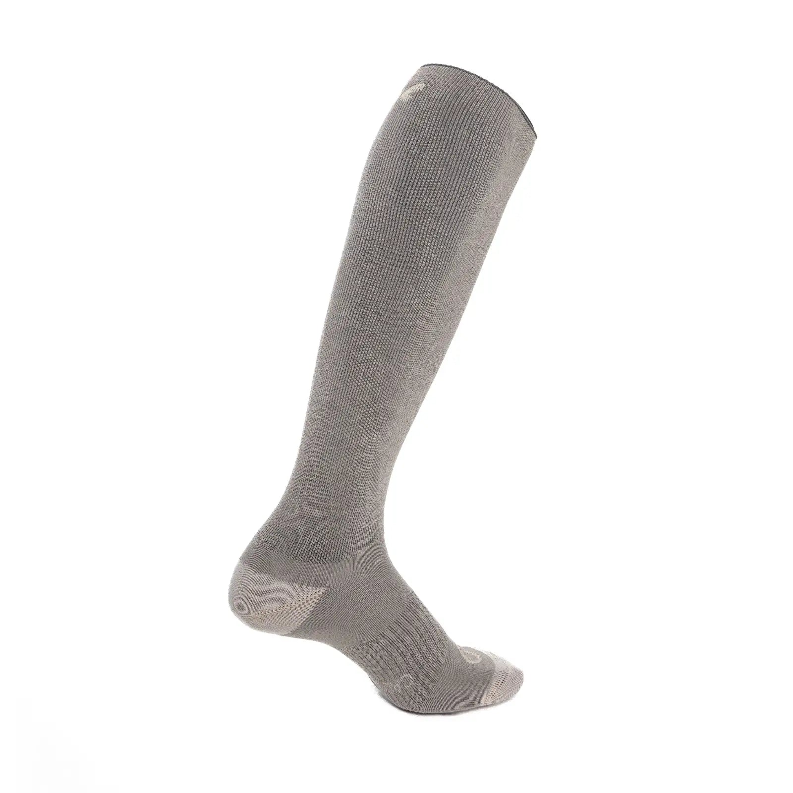 Calcetín compresivo de algodón alto, color gris y beige para hombre y mujer