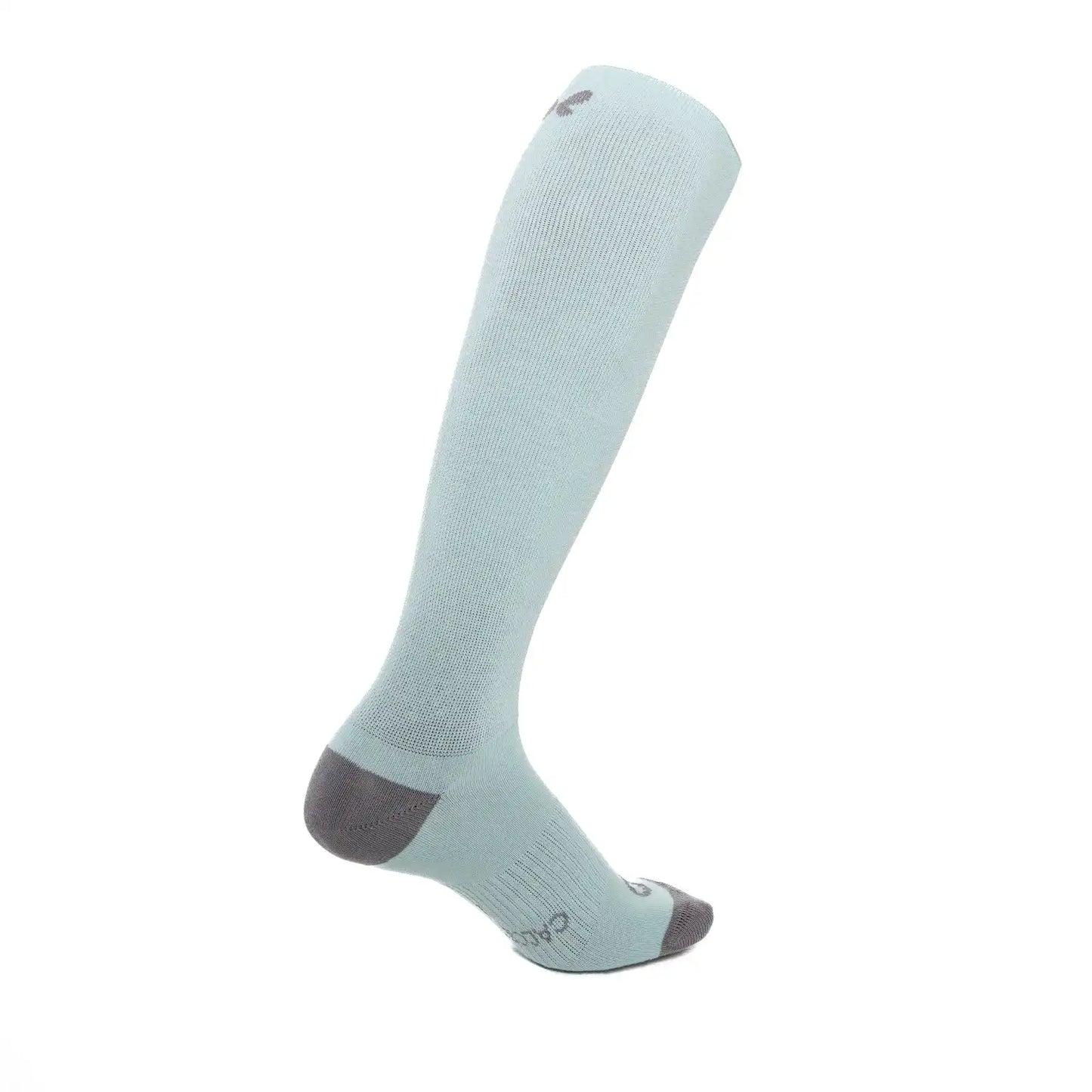 Calcetín compresivo de algodón alto, color verde y gris para hombre y mujer