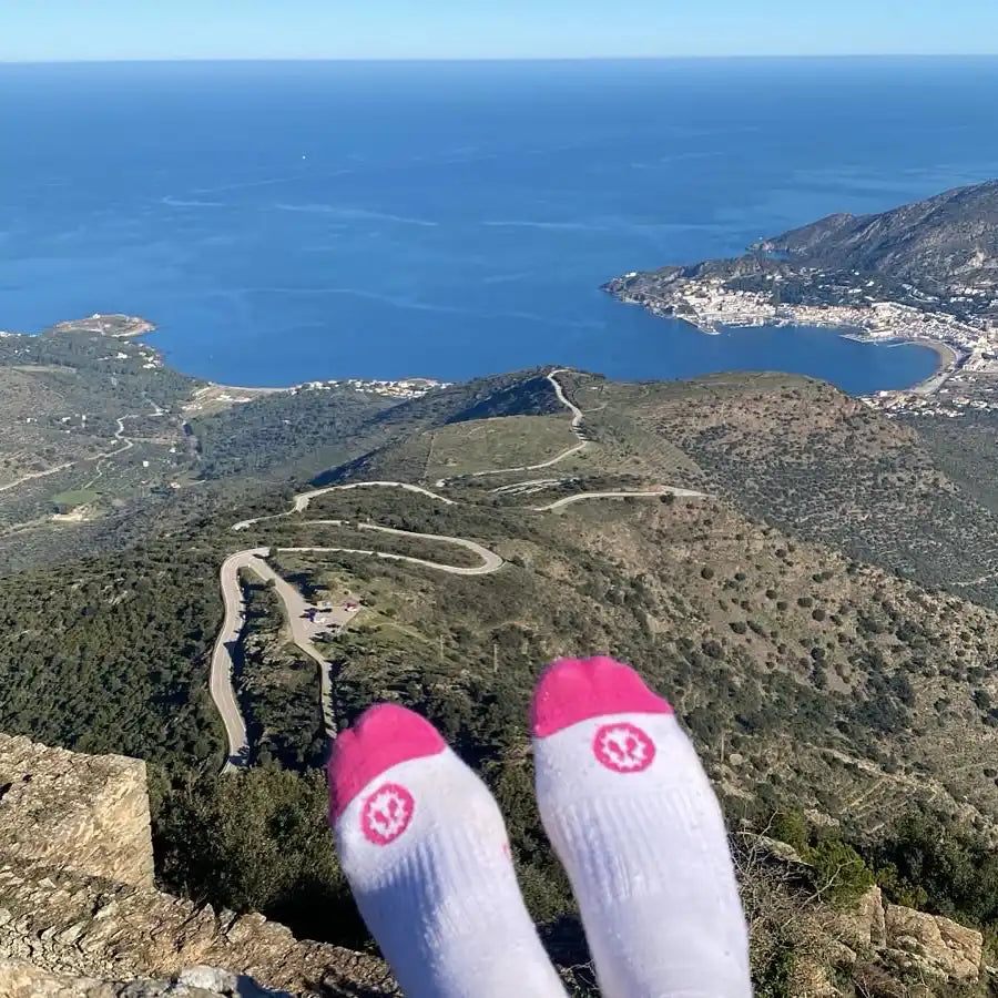 Calcetines de compresión de algodón para montaña