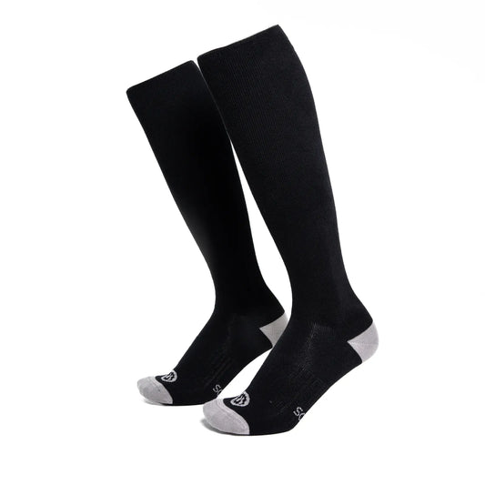 Calcetines compresion altos de mujer negros y hombre