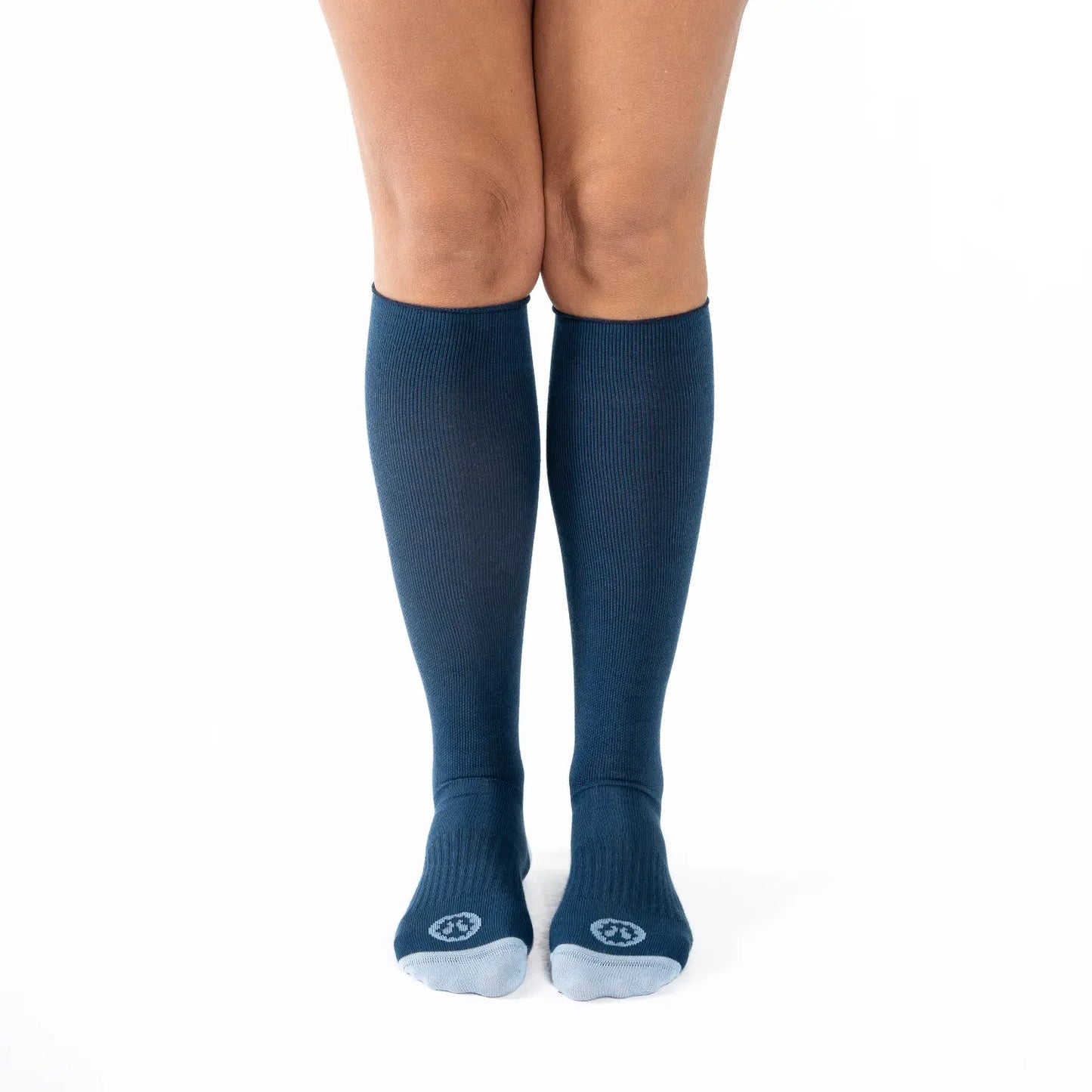 Calcetines compresivos para mujer de color azul