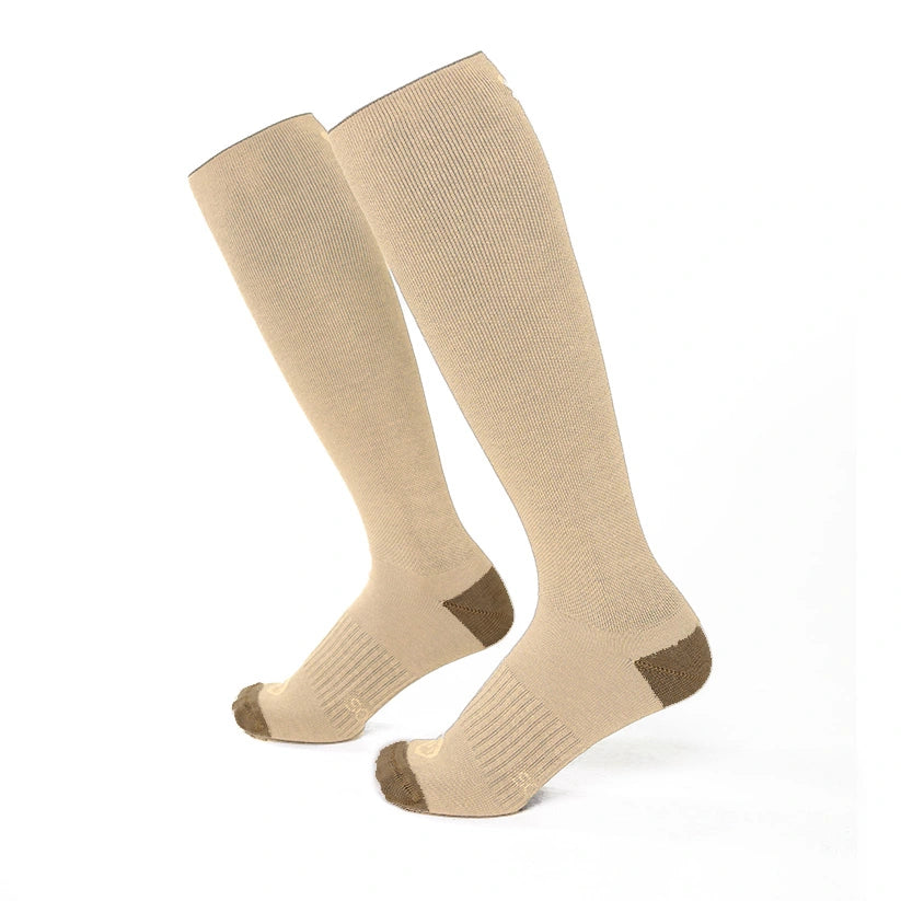 Chaussette de compression Basic gris beige