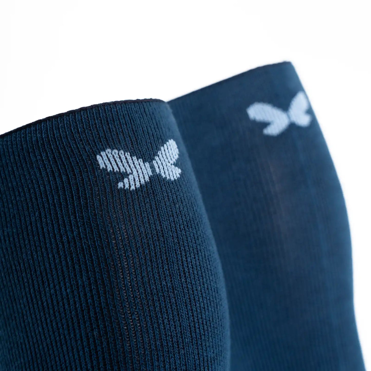 Calcetines con compresión de algodón, altos, color color azul oscuro para hombre y mujer