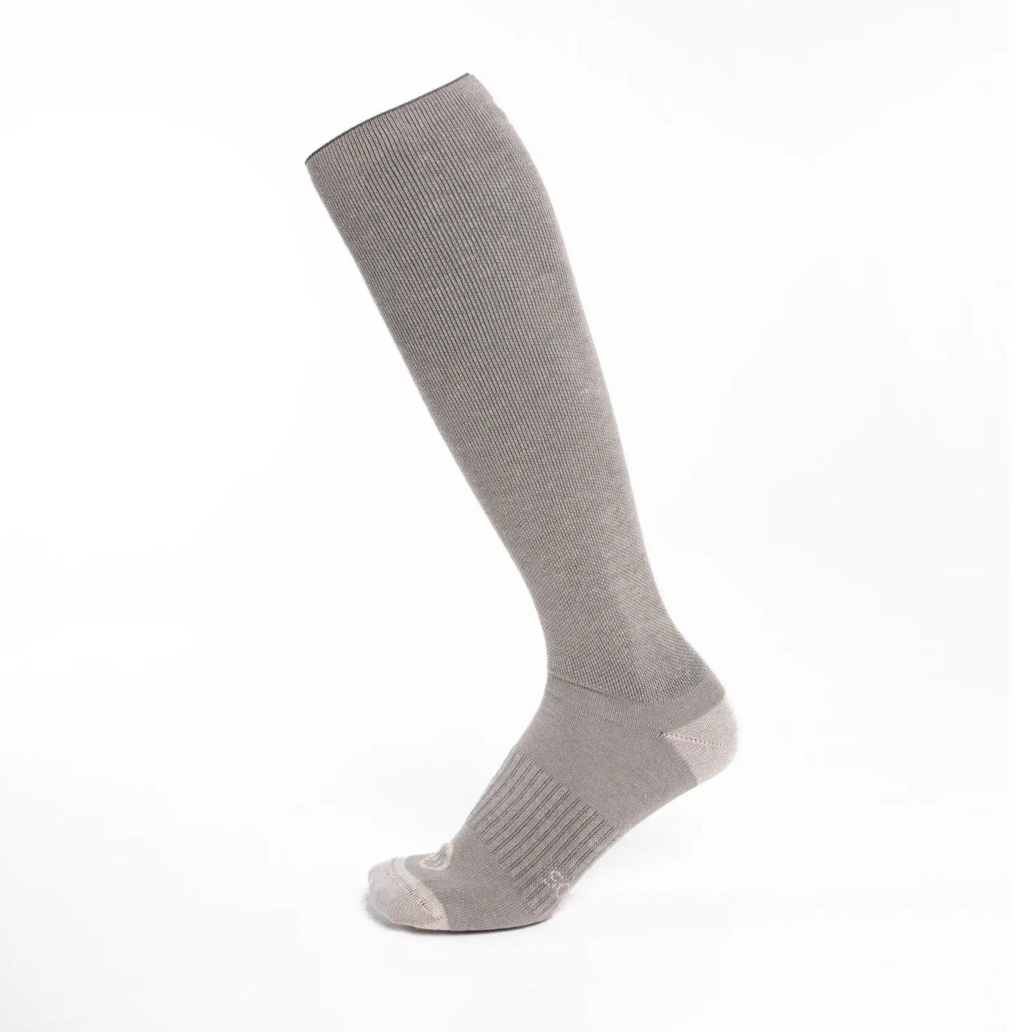 Calcetines de compresión de algodón, altos, color color gris y beige para hombre y mujer