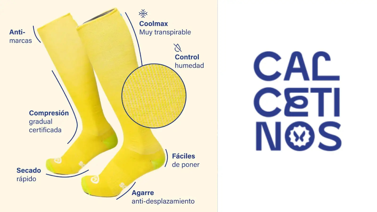 Cargar video: 3 mitos sobre los calcetines compresivos. ¿Dan calor? ¿aprietan? ¿son feos?